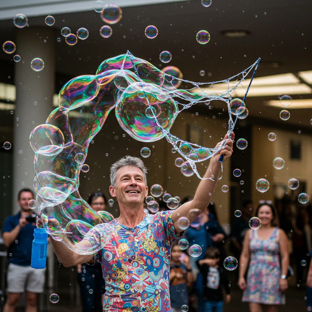 Balon Köpüğü Gösterisi ile Büyülü Anlar